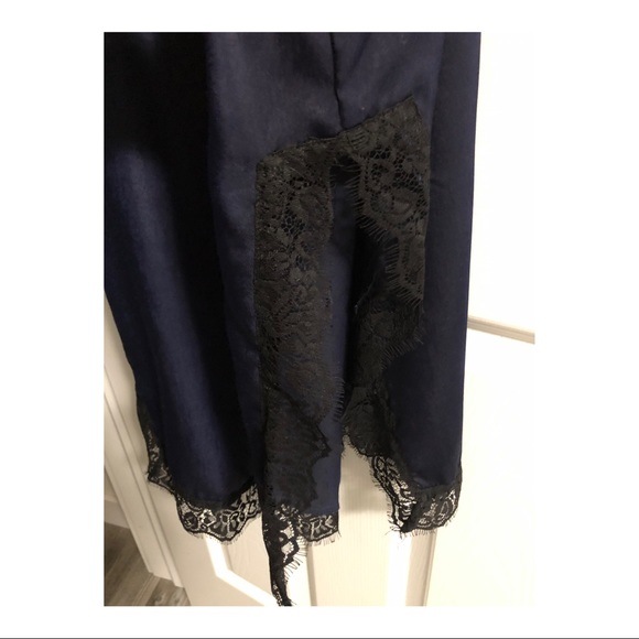 Navy Blue Slip Dress - Picture 2 of 4